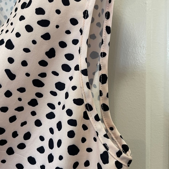 V-Neck Blouse with Cheetah Print - Picture 3 of 9